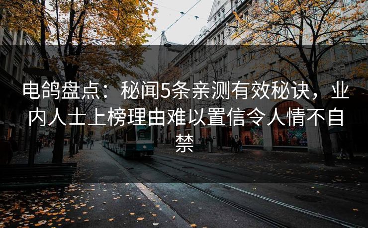 电鸽盘点:秘闻5条亲测有效秘诀,业内人士上榜理由难以置信令人情不自禁 电鸽盘点:秘闻5条亲测有效秘诀,业内人士上榜理由难以置信令人情不自禁